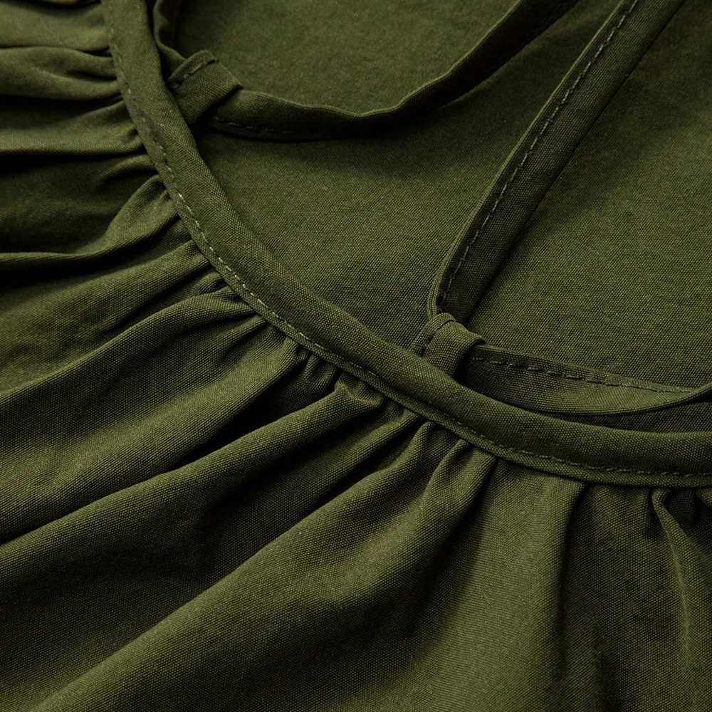 Plus Size Knotted Zipper Sleeveless Mini Dress 2XL CC11-20 - Picture 5 of 7